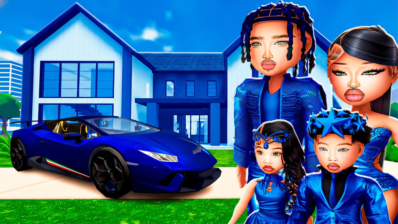 LIVING in ONE COLOR in REALISTIC BERRY AVENUE! (Saphire)