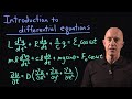 Introduction to differential equations  lecture 1  differential equations for engineers