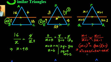 Similar Triangles -  Simple problems