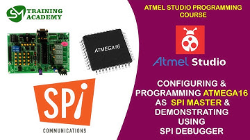 Configuring & Programming Atmega16 as SPI Master | Atmel Studio IDE Programming Course