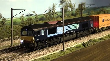 Class 66 custom DCC sound - demonstration of playable horns