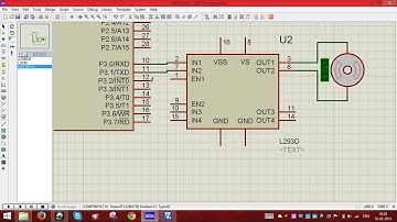 Interfacing of DC Motor through 8051 in ISIS Proteus