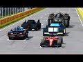 Ferrari F1 2023 vs Batmobile Cars - Silverstone Grand Prix