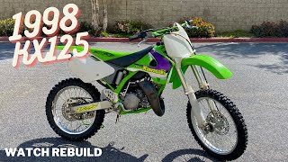 Timelapse of a 1998 KX125 being rebuilt