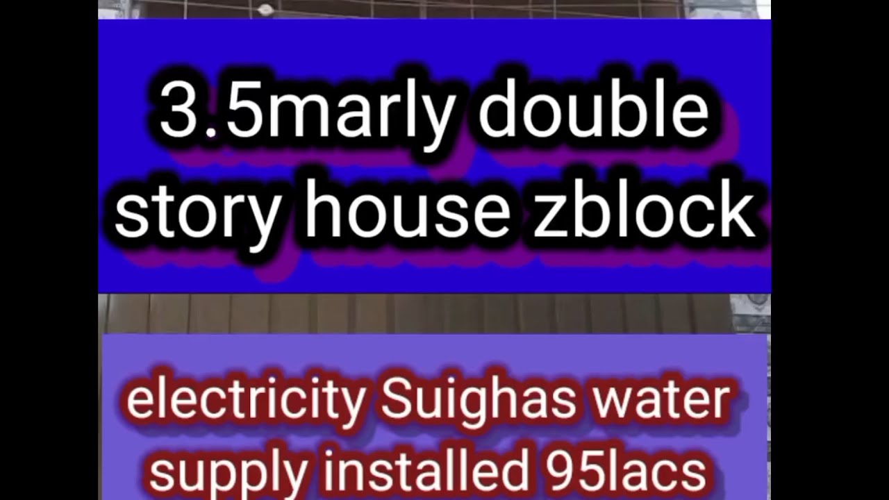 New satellite town 3.5marla zblock double story house for sale in