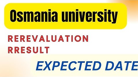 EXPECTED TIME FOR REVALUATION RESULTS #commingsoon #revaluations #osmaniauniversity #viralvideo