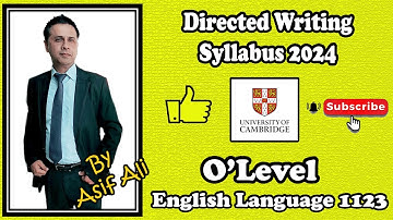 Directed Writing new syllabus 2024 || English 1123 || How to evaluate Text A & B