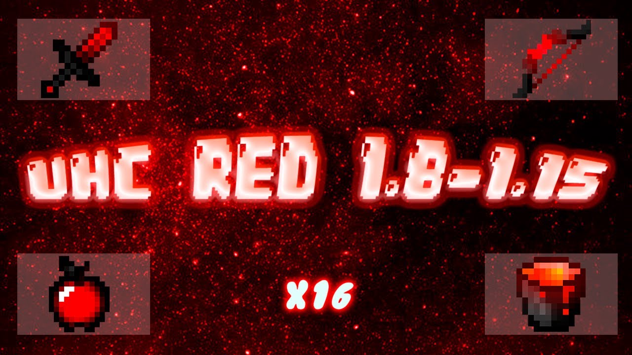 Texture Pack PvP UHC Red 1.8 - 1.15/x16 - YouTube