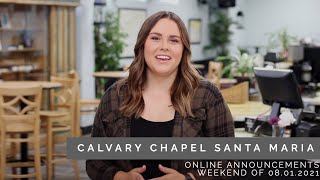 August 1, 2021 | Video Announcements
