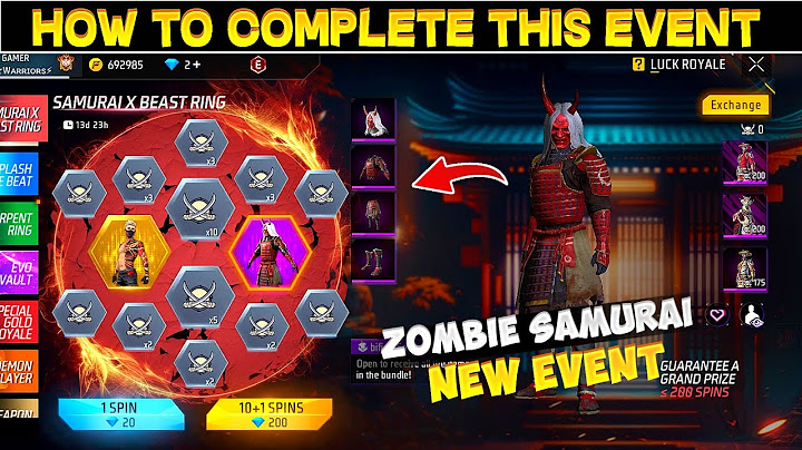 SAMURAI X BEAST RING EVENT FREE FIRE | FREE FIRE NEW EVENT | FF NEW EVENT