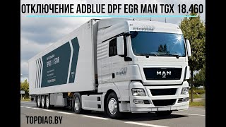 Отключение EGR, DPF и SCR Adblue MAN TGX 18.460