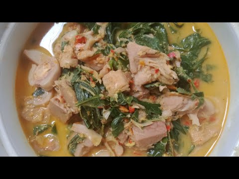 Resep Gulai Daun Singkong Nangka