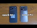 infinix note 60 pro vs tecno spark 50 speed test