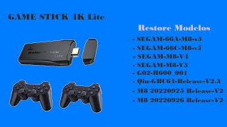 Game Stick 4k Lite - Restauração para diversos modelo.