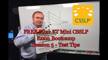 Free Certified Secure Software Lifecycle Pro (CSSLP)Exam Mini Bootcamp   Test Tips