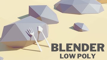 Blender Low Poly Game Asset || Fork & Spoon - 01 ||