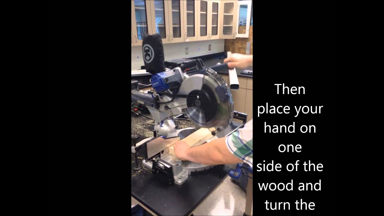 How to safely use the Miter saw - YouTube