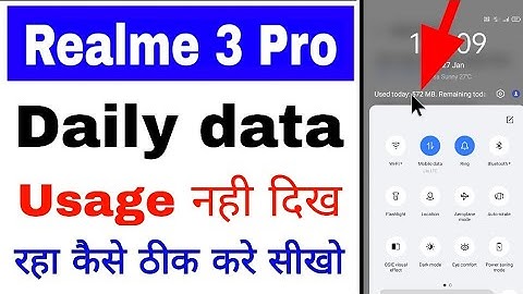 realme 3 Pro me daily data usage show nahi kar raha kya kare।daily data usage not show realme 3 Pro