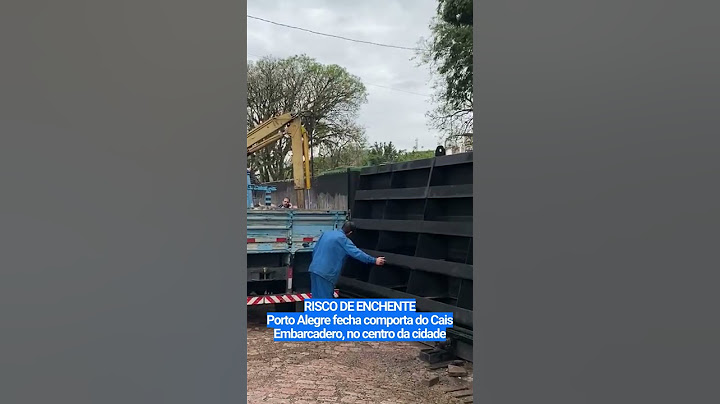 Risco de enchente: Porto Alegre fecha comporta do Cais Embarcadero, no centro da cidade