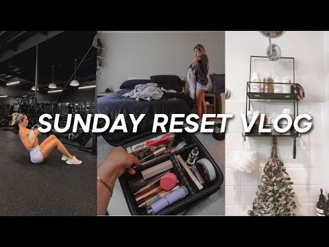 Download sunday reset vlog: laundry, gym workout, cleaning, organizing my makeup collection & filming tiktoks