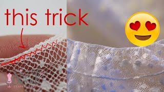 BEST way to gather french lace for heirloom sewing