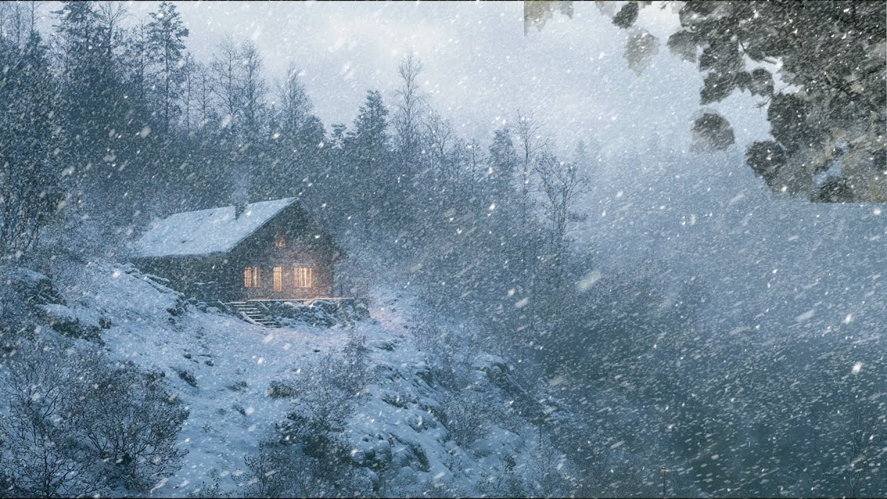 Blizzard Sounds for Deep Sleep Howling Winter Winds & Snowstorm ...