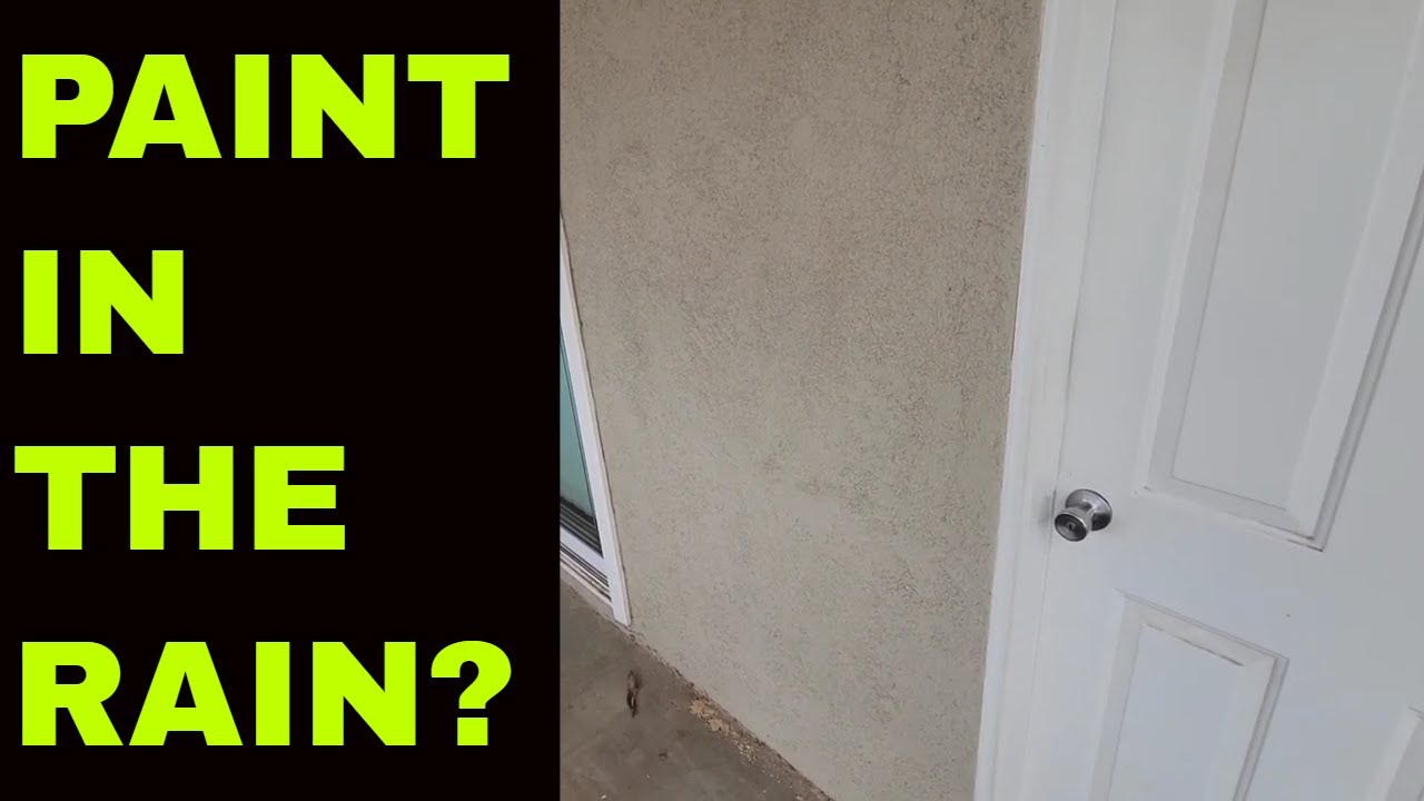 PAINTING IN THE RAIN Can it be done? - YouTube