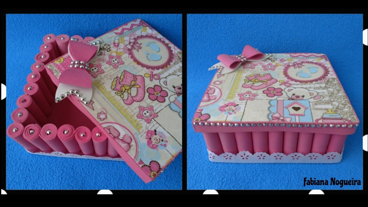 Caixa de EVA com Tampa 💕