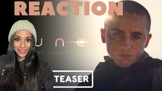Dune: Part Three- Teaser Trailer *REACTION* DUNCAN IS BACK!