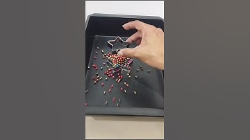 Colourful Pearls With ⭐ Cookie Cutters. #shorts #asmr #pearl #satisfying #beads #oddlysatisfying