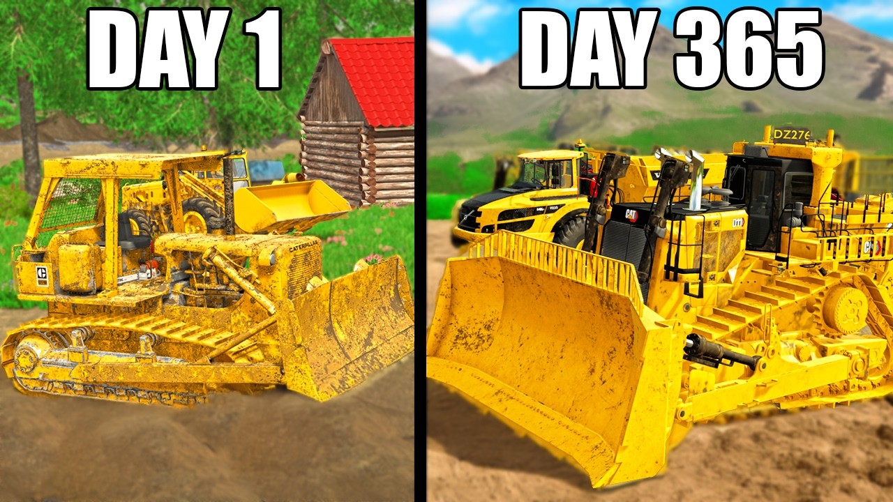 I SPENT 365 DAYS BUILDING A GOLD MINE WITH $0 AND A TRUCK - (SURVIVAL GOLD)