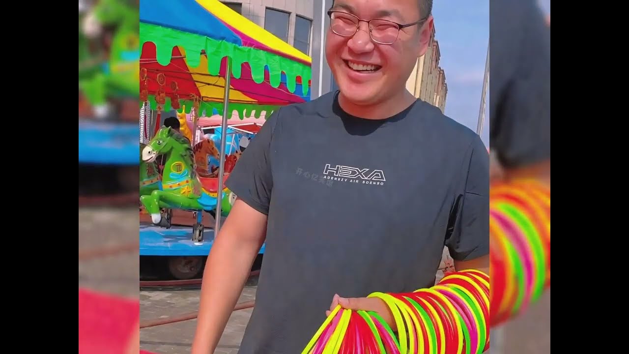 盘点玩不起的套圈老板,套圈王者扮猪吃老虎,老板赔了夫人又折兵