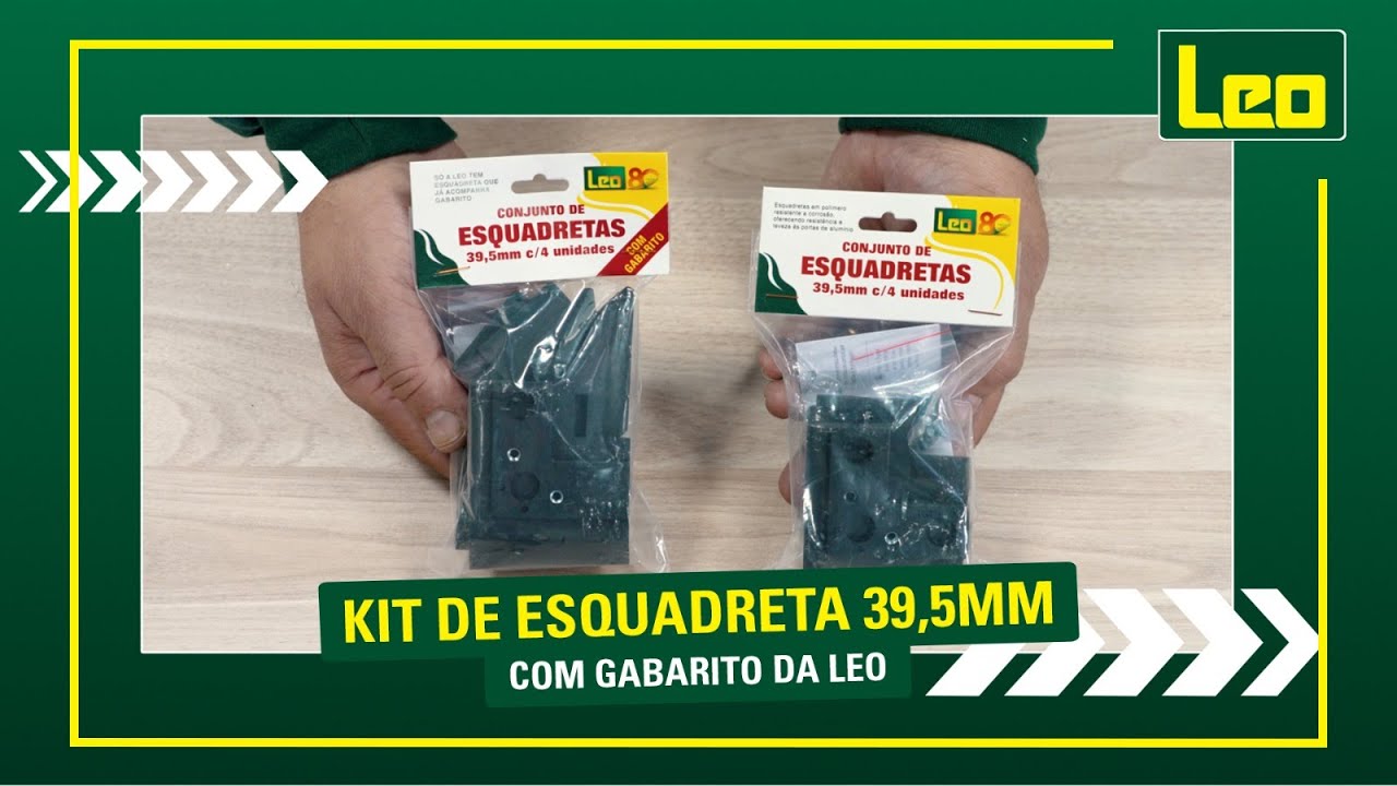 Kit de Esquadreta 39,5 mm com Gabarito da Leo