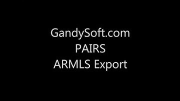 GandySoft PAIRS ARMLS Export