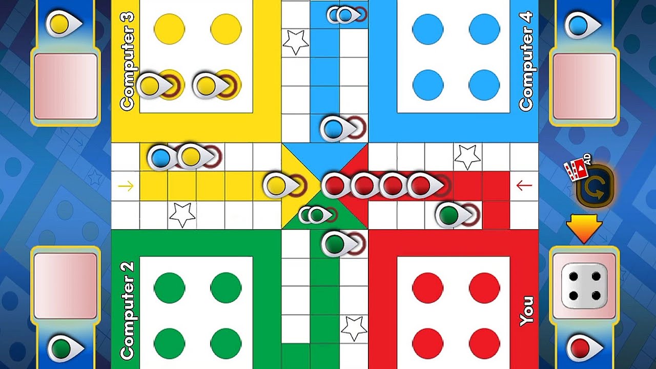 Jogo 3D Ludo (4 jogadores)