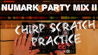 Funky Chirp Scratch Practice on Numark Party Mix 2 DJ Controller | Aaron Hall w. Redman - Curiosity