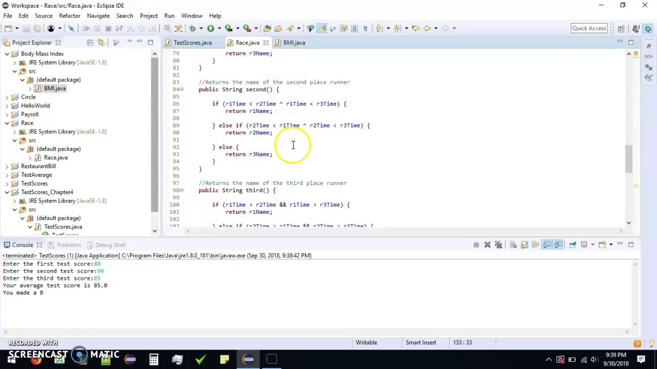 Chapter 4 Projects - YouTube