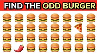 🍔 Find The Odd Emoji / Number / Letter... | emoji quiz 🍕