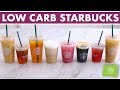 Low Carb / Keto Starbucks Drinks Iced Coffee & Iced Teas!