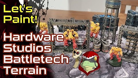 Painting 3D Printed Battletech Terrain from Hardware Studios