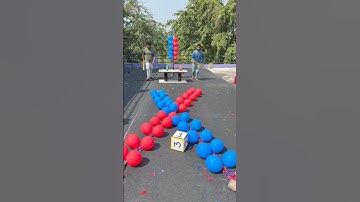 Cross Balloon Pop Challenge #shorts #challenge