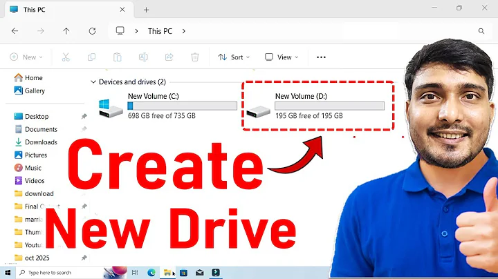 Create New Disk Partition in windows Laptop | How to Create New D drive On windows 11 & 10