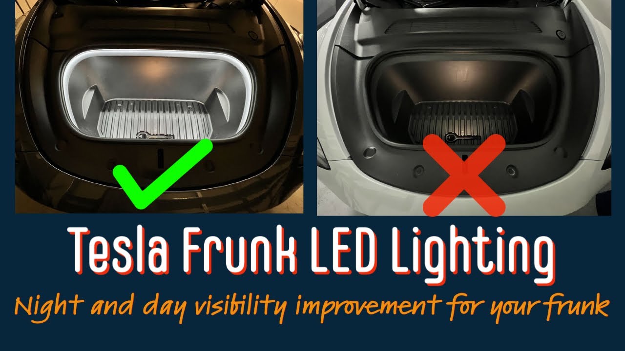 Tesla Frunk LED Light Model 3/Y DIY Installation YouTube