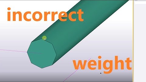 How to fix weight of circular profiles in Tekla Structures