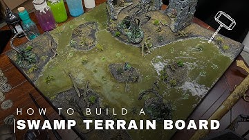 Craft a Swamp Terrain Board for your Tabletop RPG and War Games