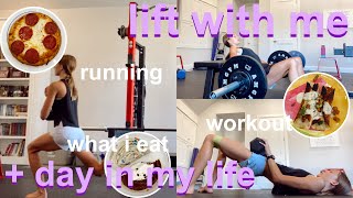 LIFT WITH ME + day in the life of a high school runner | what i eat in a day