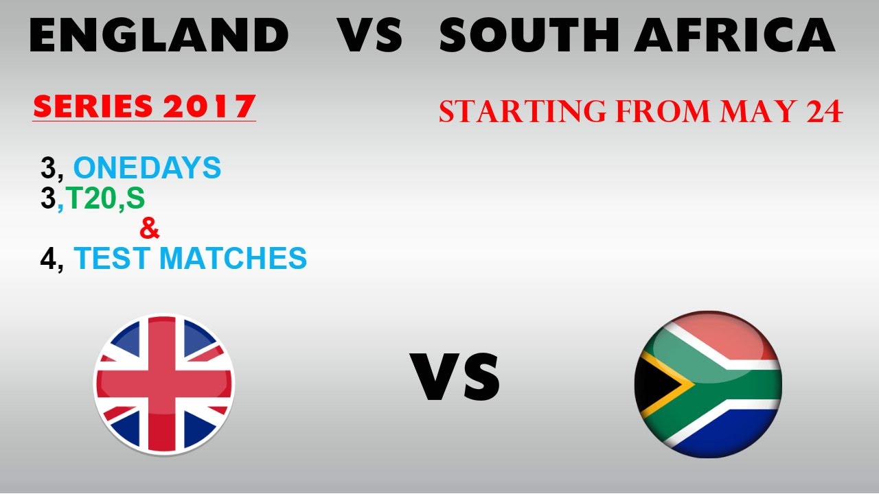 England vs South africa series 2017 t20,odi and test ...