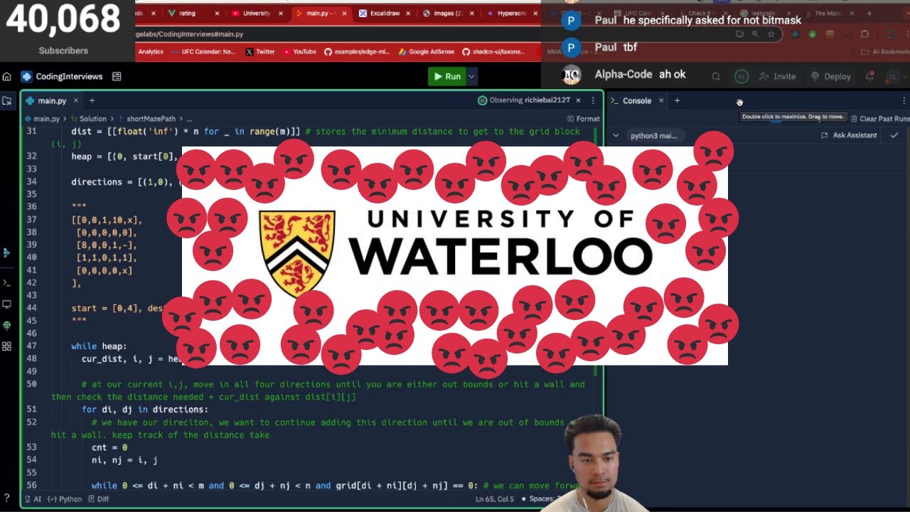 I'm NOT letting this Waterloo Student ACE another Coding Interview! 😡 ...