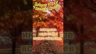 Доброе утро!Этой осенью пусть в душе будет весна!С добрым утром Сентября!