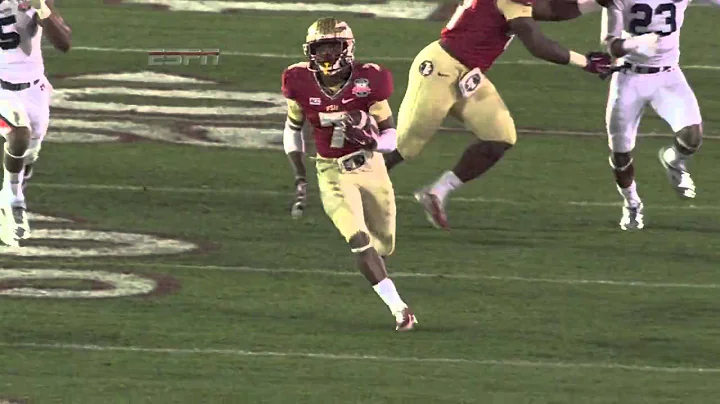 FSU's Levonte Whitfield with the 100 yard kick return touchdown.
